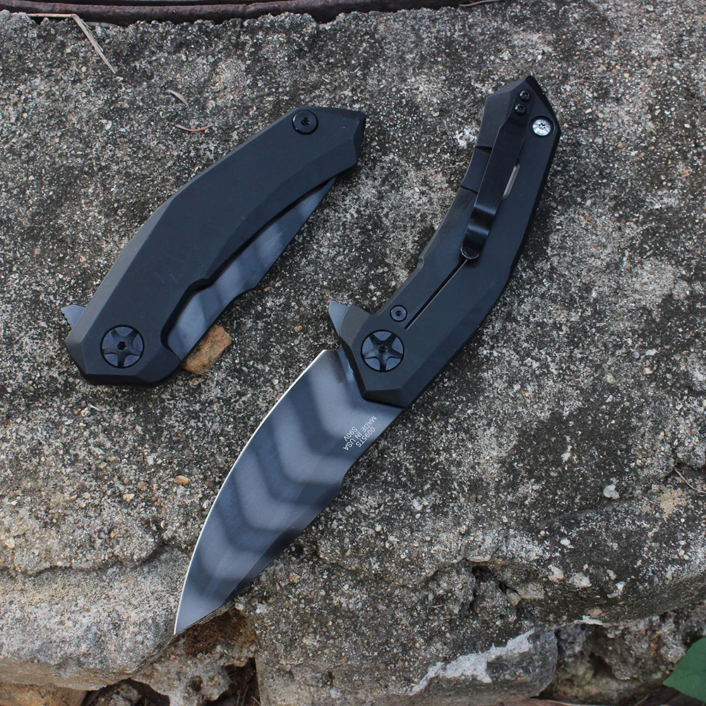 

Z 0095 Тактический складной нож S90V Сталь Титановый сплав Ручка Открытый выживания Кемпинг Охота Боевые ножи Карманный мультитул