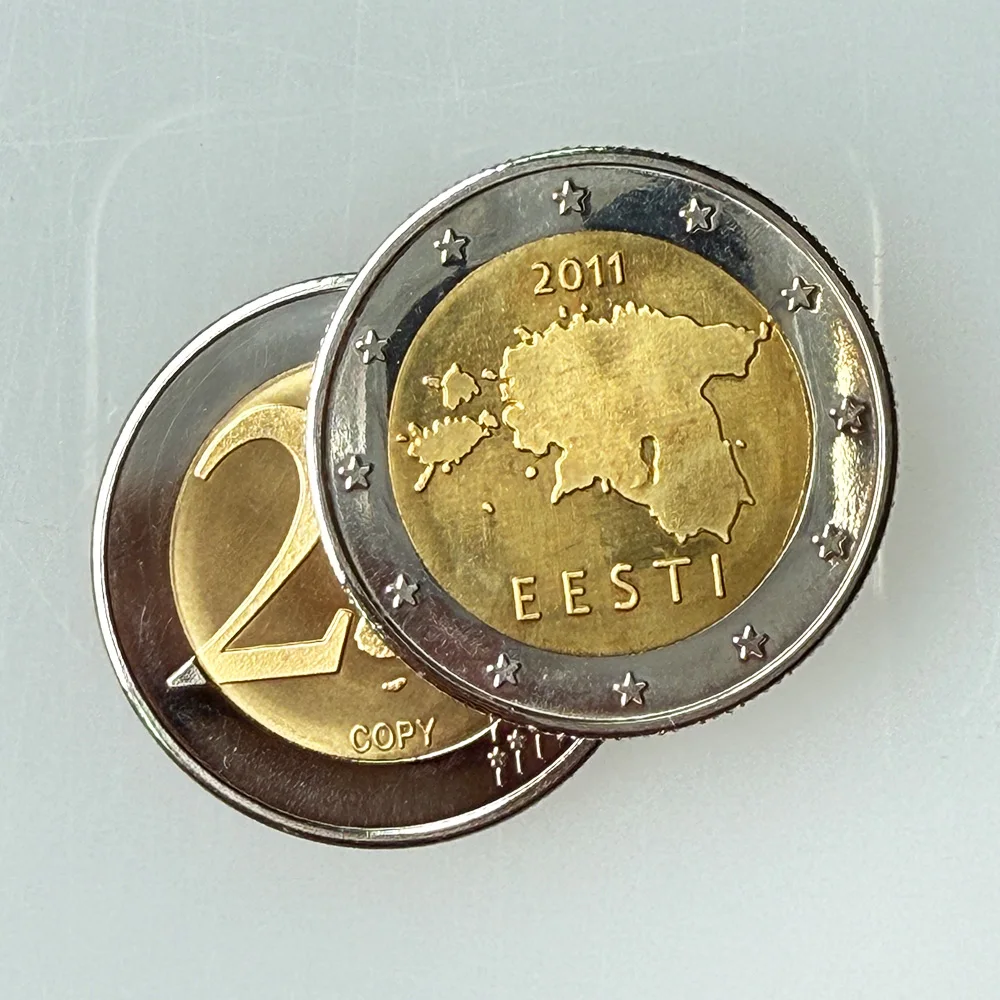 جديد عيد الميلاد عملة ذهبية شارة معدنية أوروبية موناكو 2015 عملة تذكارية عالية الجودة التحدي عملة ثلاثية الأبعاد عملات مزدوجة الوجهين