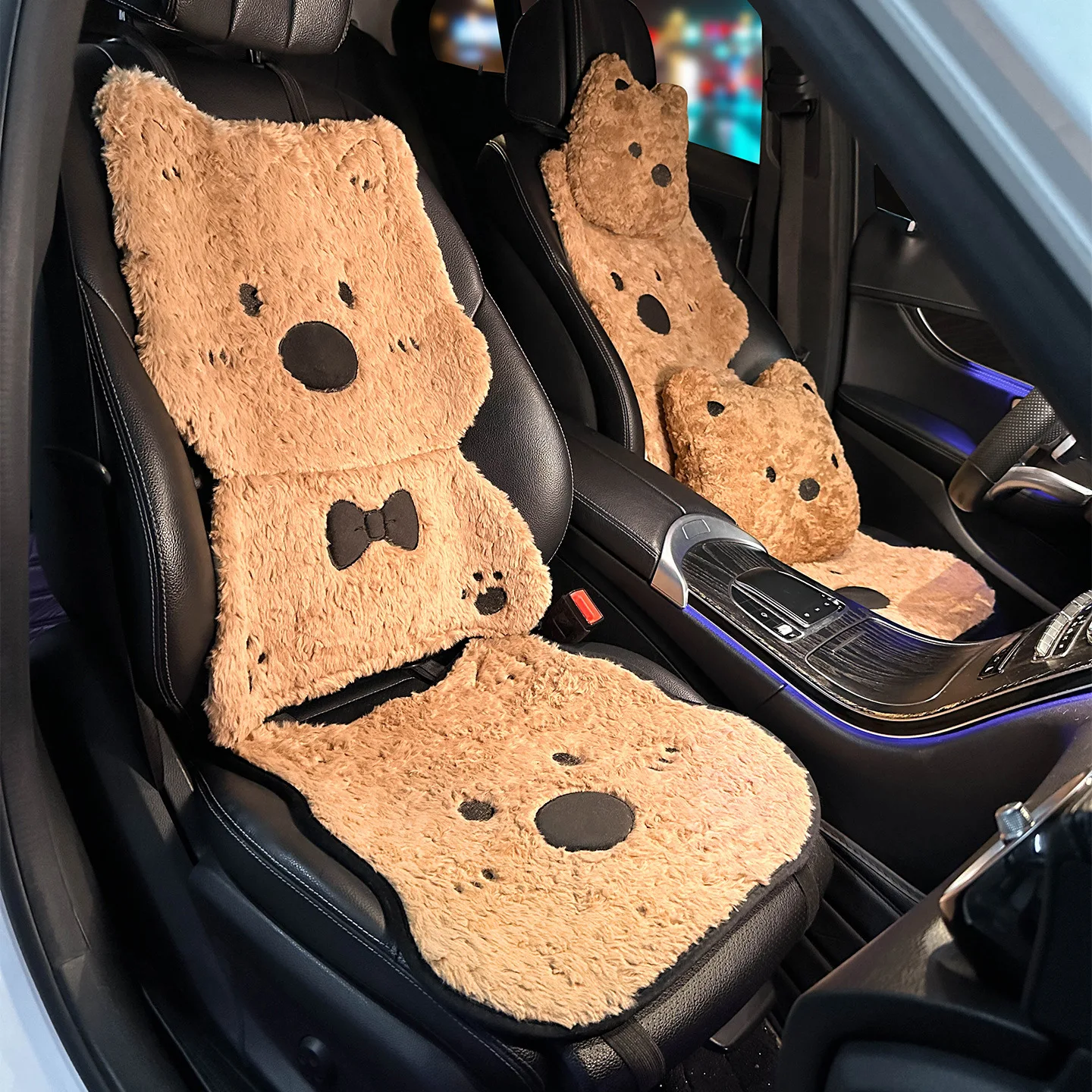 

Breathable Fabric Universal Car Seat Cover Semi-enclosed Comfortable Non-slip Four Seasons Car Seat Cover Auto Cushion