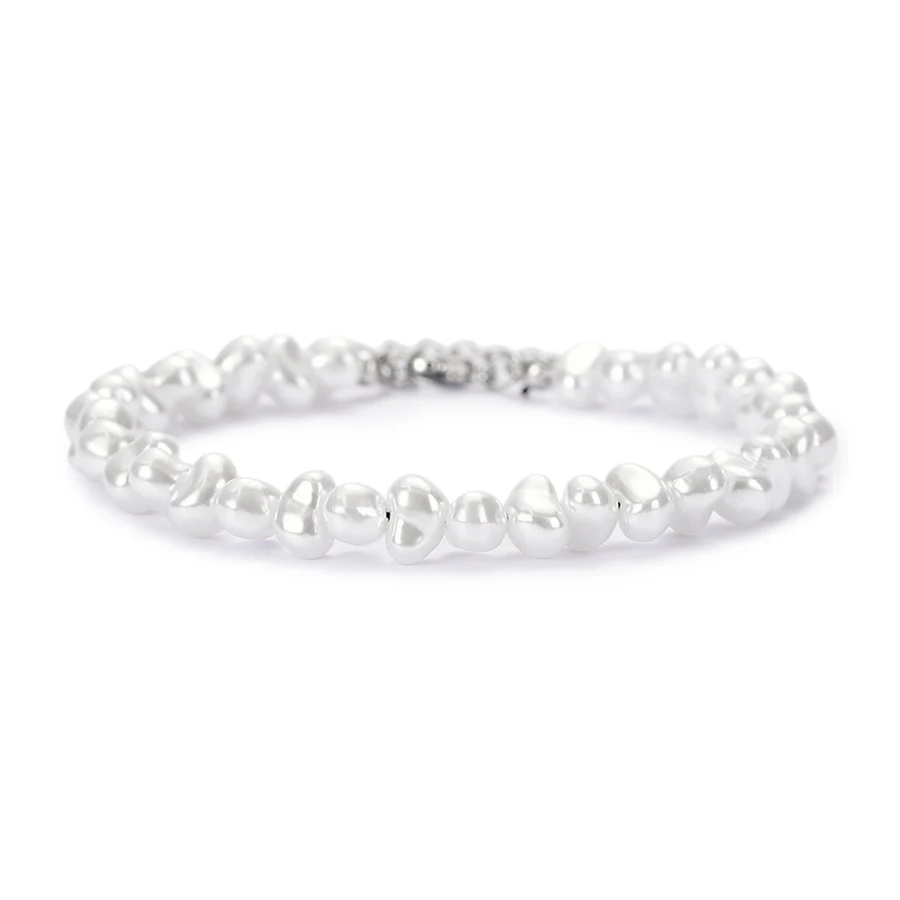 Noter Neues Fußkettchen mit künstlichen Perlen für Damen, Sommer, Strand, Freizeit, Urlaub, Knöchelschmuck, verstellbares Freundschafts-Fußarmband, vielseitig einsetzbar – Detail 6