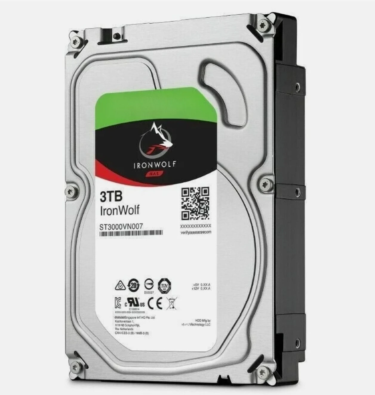Новый внутренний жесткий диск IronWolf ST3000VN007 3 ТБ 5900 об/мин SATA 6 Гбит/с 3.5 дюйма для NAS.
