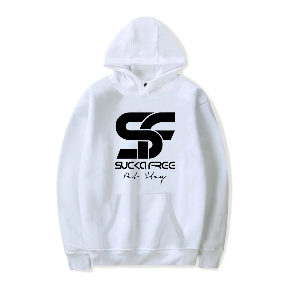 Pat Stay Hoodie Sucker Free Merch Unissex Manga Longa Mulheres Homens Moletom Com Capuz Rip Rapper Hip Hop Roupas