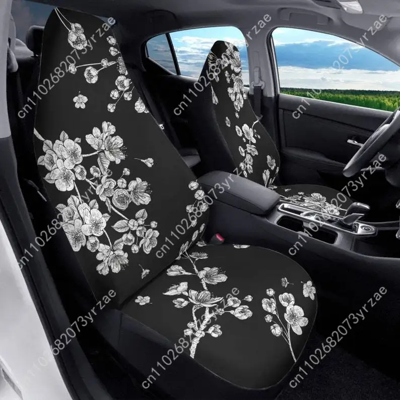 

Cherry Blossom Car Seat Covers Universal Environmentally Friendly Interior Decorations Comfortable Breathable Car Seat Covers