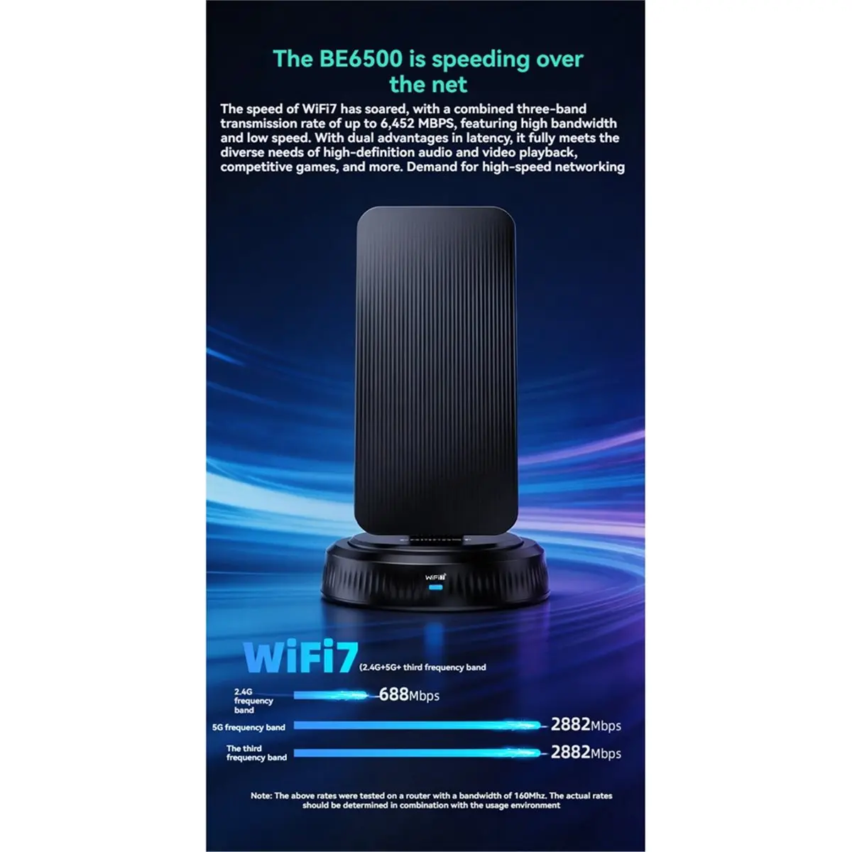 NEW FACTORY~BE6500M WiFi7 Network Adapter 3-Band Directional Wireless Network Card -MIMO+OFDMA Simulated AP WPA3 for Win10/11