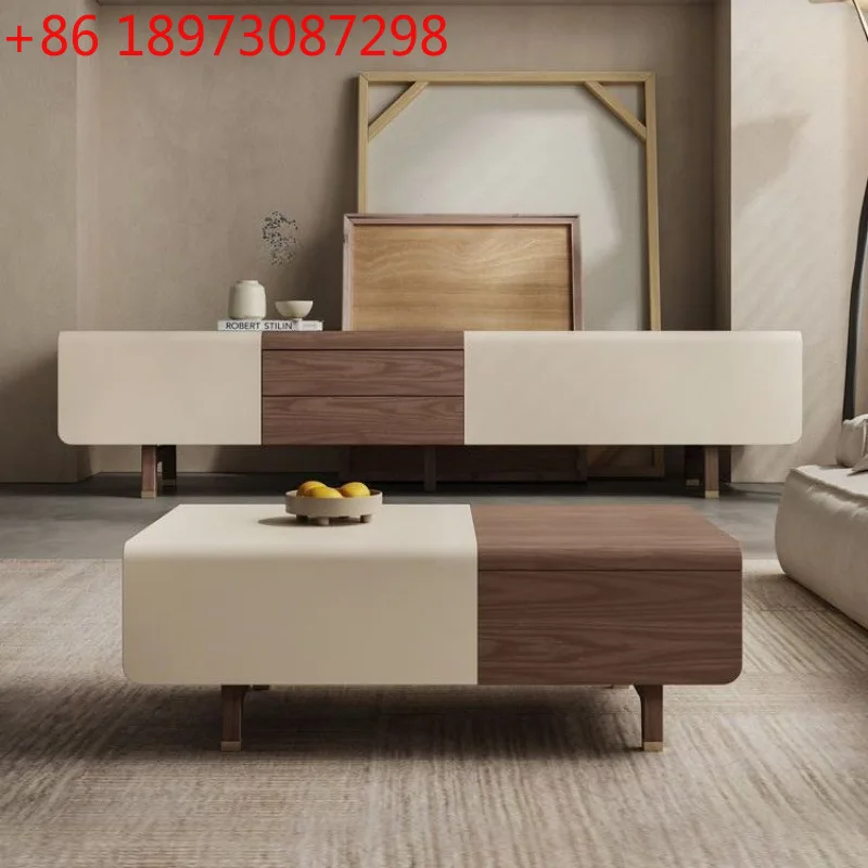 

Легкий роскошный минималистичный интернет-журнальный столик со знаменитостями, комбинация ТВ-шкафа для маленькой квартиры, скандинавский итальянский шкафчик