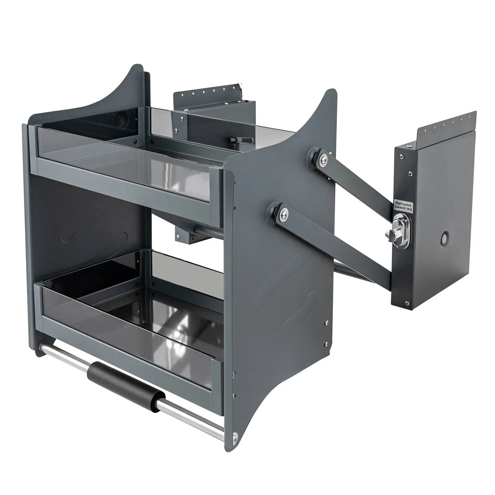 Étagère marketà nervures pour armoire, 2 niveaux