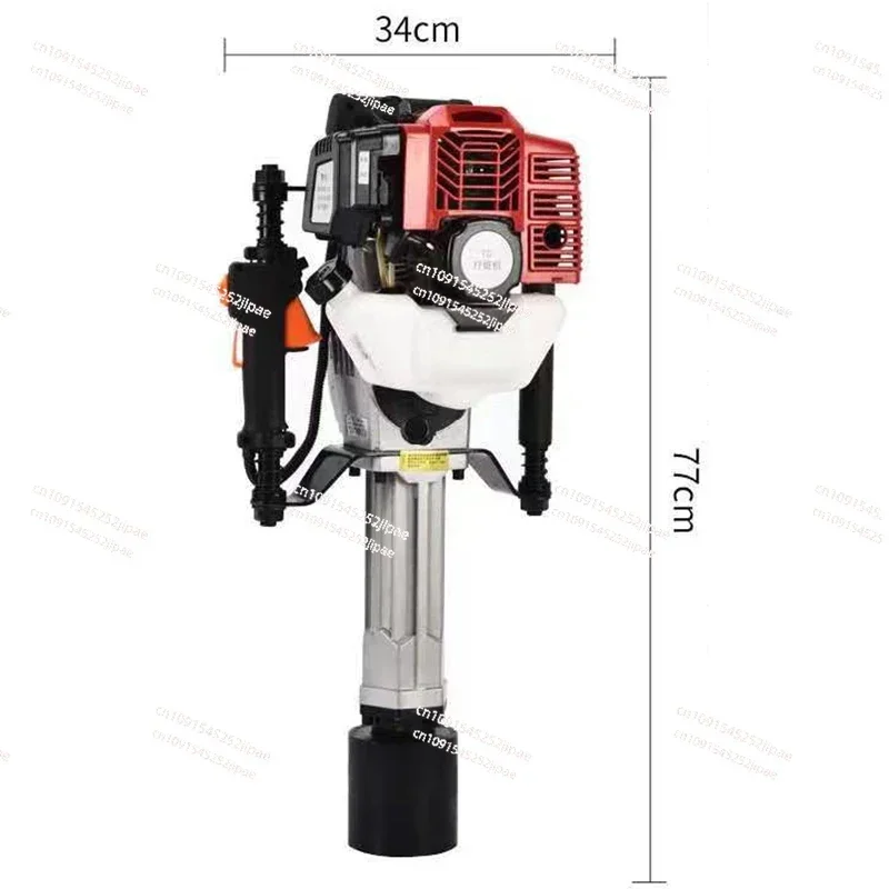 1900W Pile Driver Gasoline Power Small Railway Emergency Building Orchard Wooden Pile Triangular Steel Electric Impact Piling