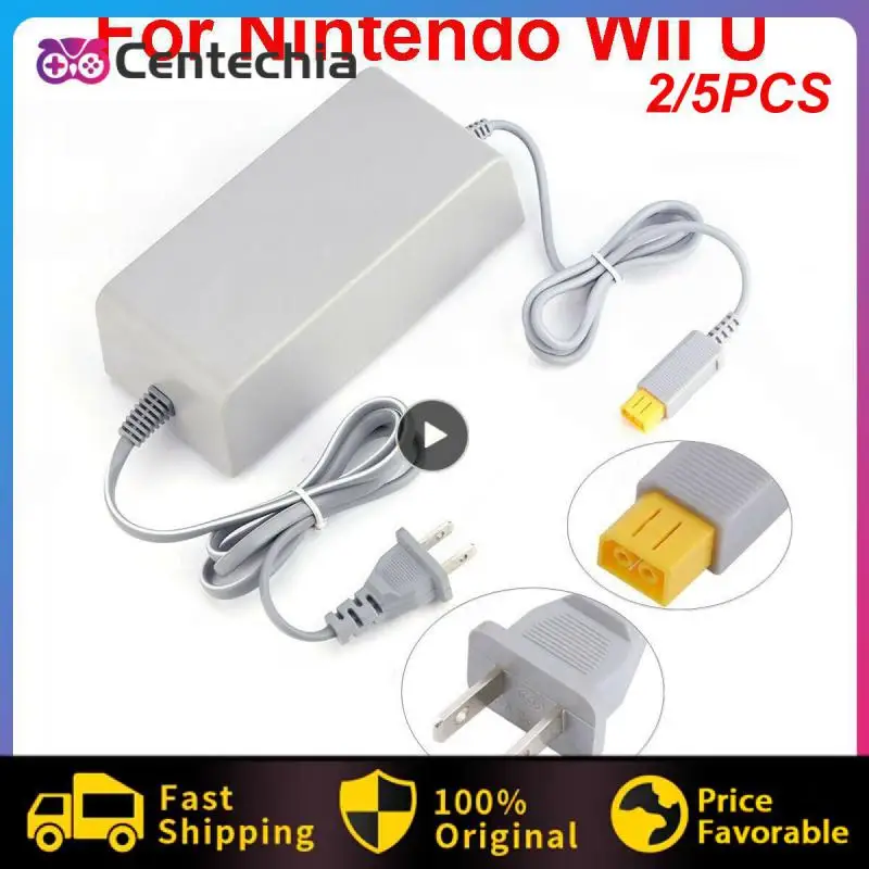 

2/5PCS Adapter Universal Power Portable European Standard American Standard Gray Charger Game Accessories for Wii U