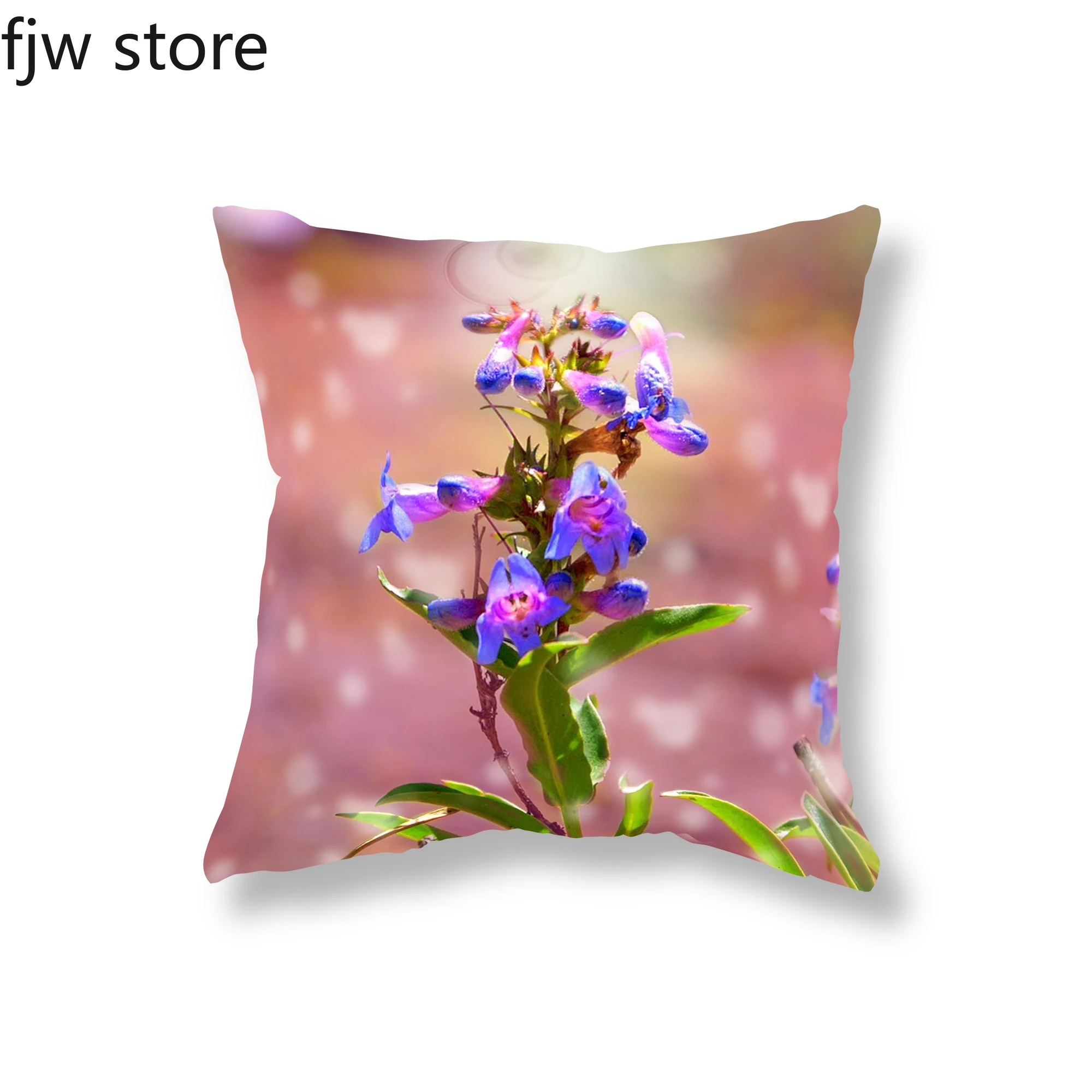 Flower Pillow Cover Chrysanthemum Lotus   Sofa Decoration Ornament Room Bedside Seat Cushion  Home