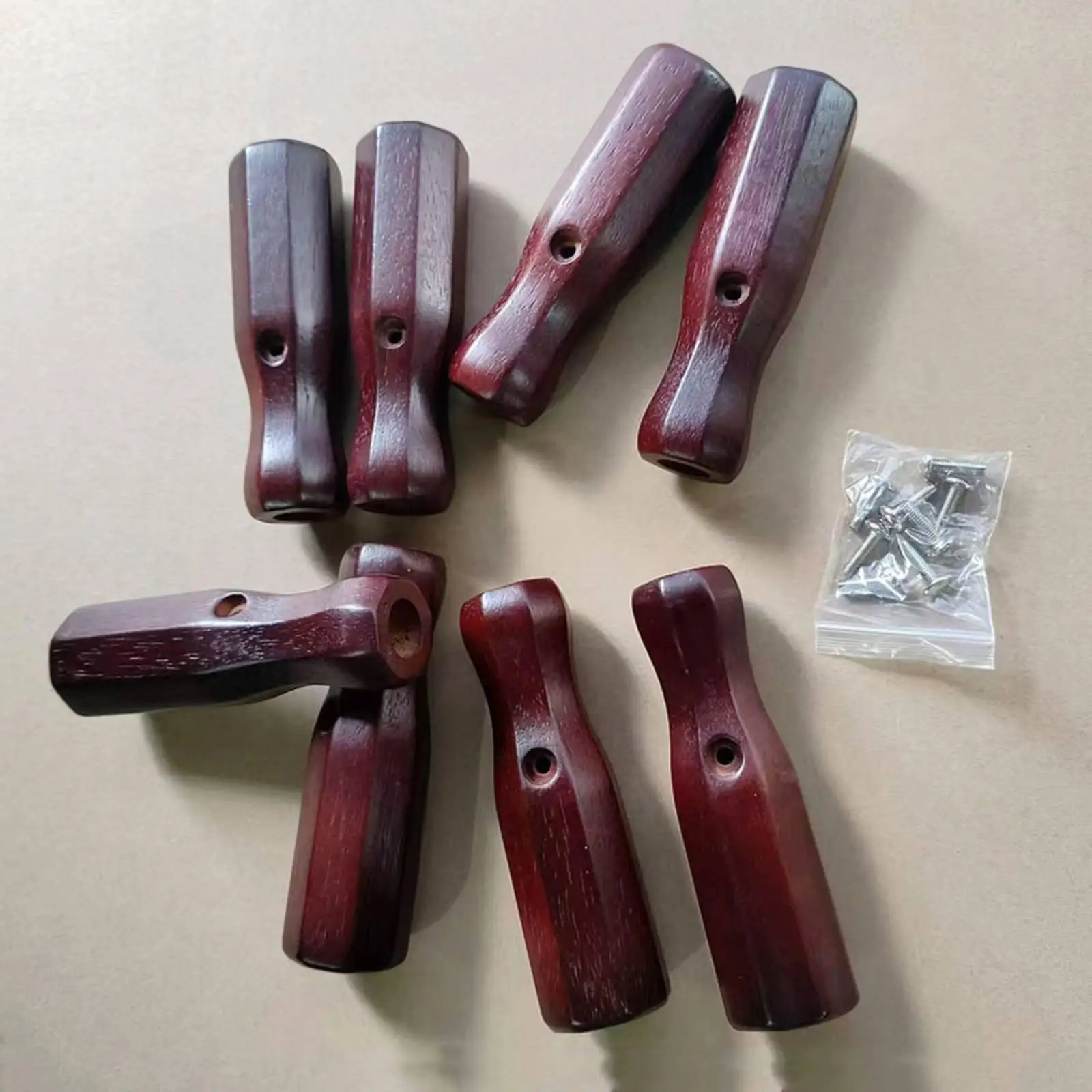8 Pieces Wooden Foosball Handle Foosball Handle Easy to Install for Arcade