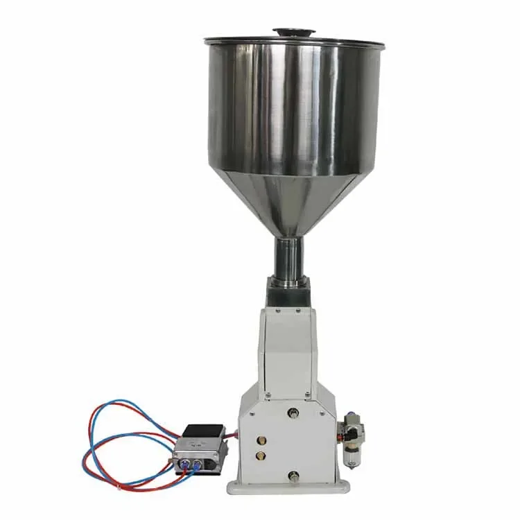 

JYD Supply A02 Pneumatic Semi Automatic Foot Pedal Small Volume Bottle Oil Paste Thick Liquid Fillers Mini Tube Filling Machine