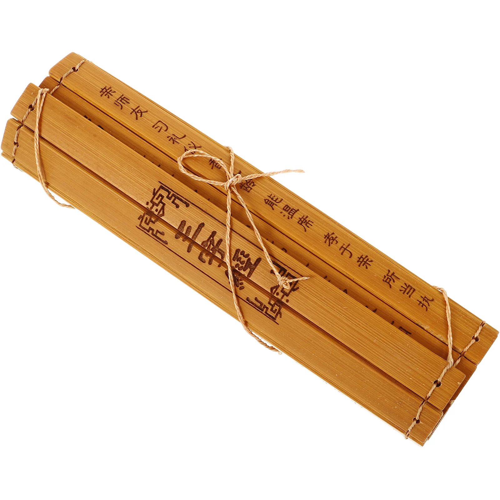 

Bamboo Book Ornament Retro Three Character Primer Decorative Bamboo Craft Photo Prop Vintage Book Decor Room Aesthetic Vintage