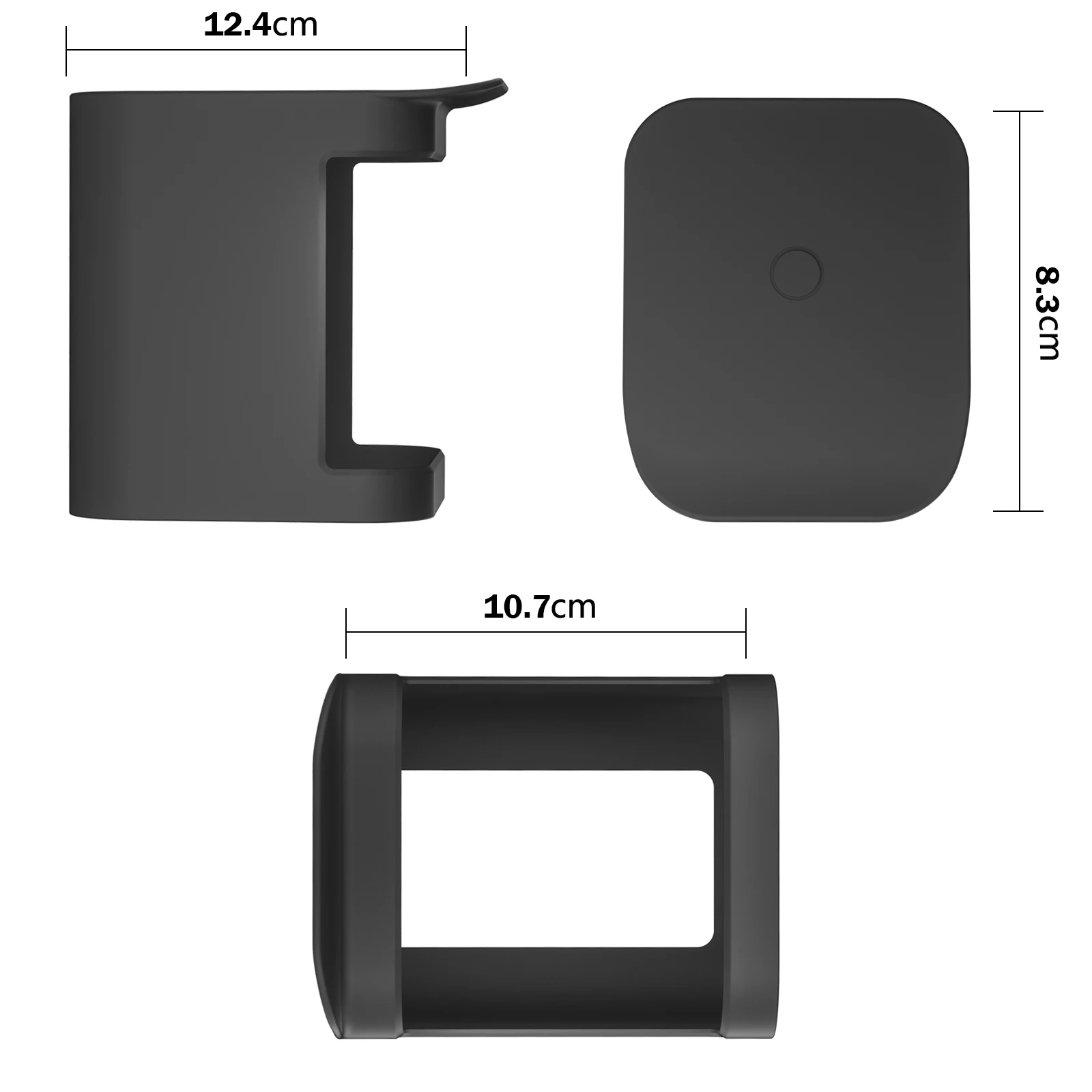 Silicone Monitor Camera Protector with Brim Camera Protection Shell UV-proof Weather-proof for Ring Spotlight Cam Pro/Cam Plus