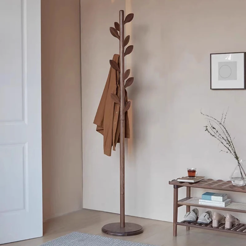 الصلبة الخشب الطابق معطف الرف غرفة نوم الإبداعية عمودي القطب شجرة فرع الملابس الرف المنزلية الطابق Estendal Roupa الأثاث #4