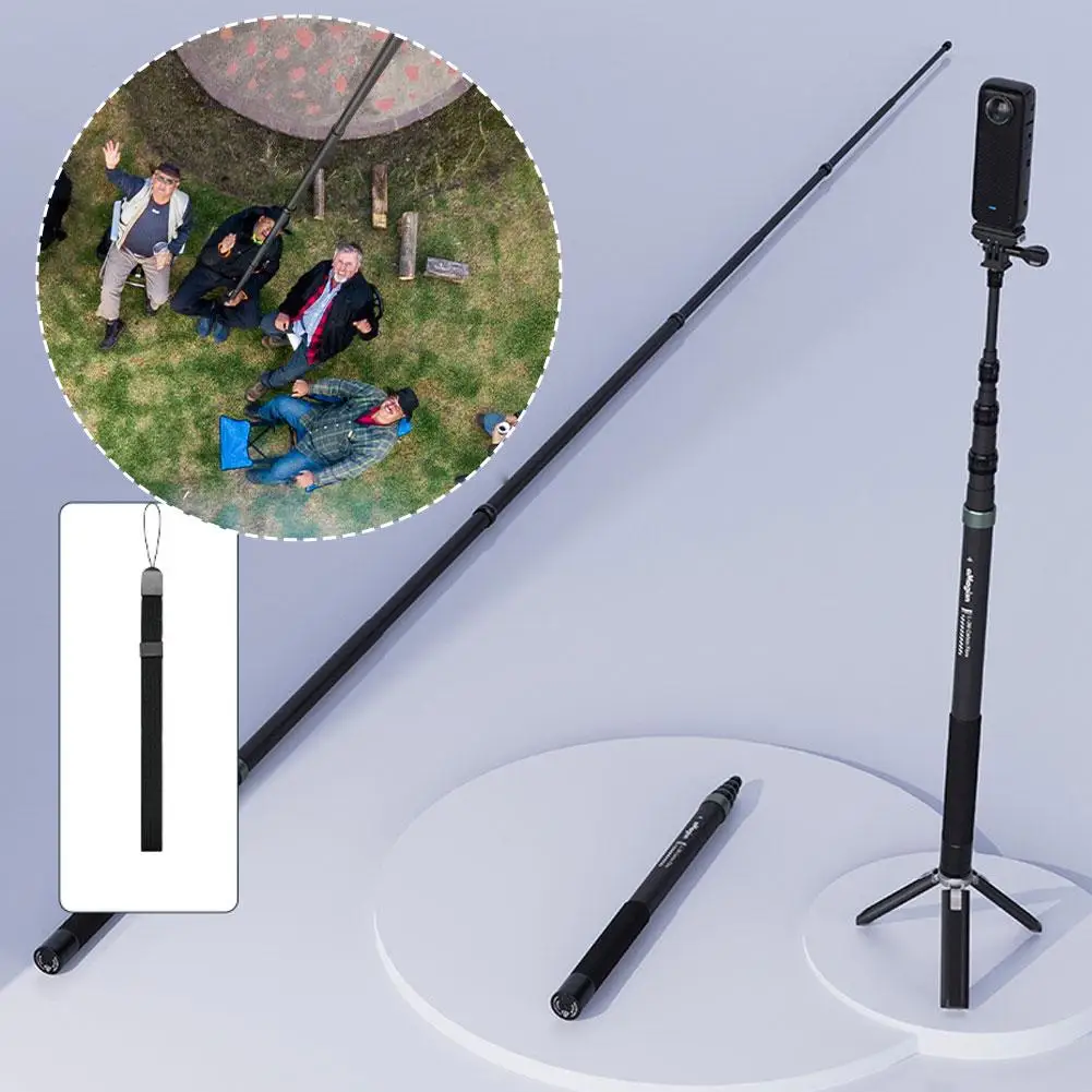 Carbon Fiber Invisible Extended Edition Selfie Stick For Insta360 Go Pro Accessories 300CM for dji Selfie Stick U5A4