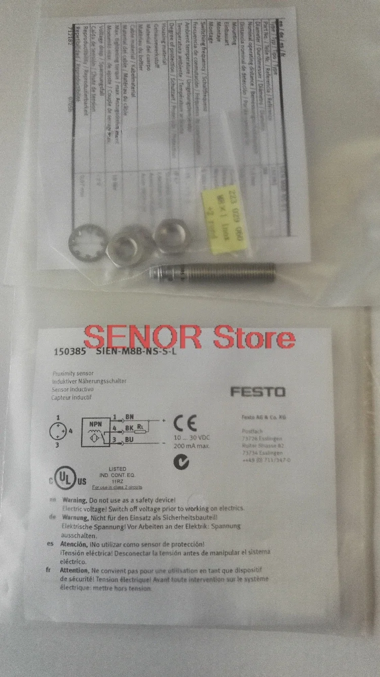 

Original brand new proximity switch SIEN-M8B-NS-S-L {150385}