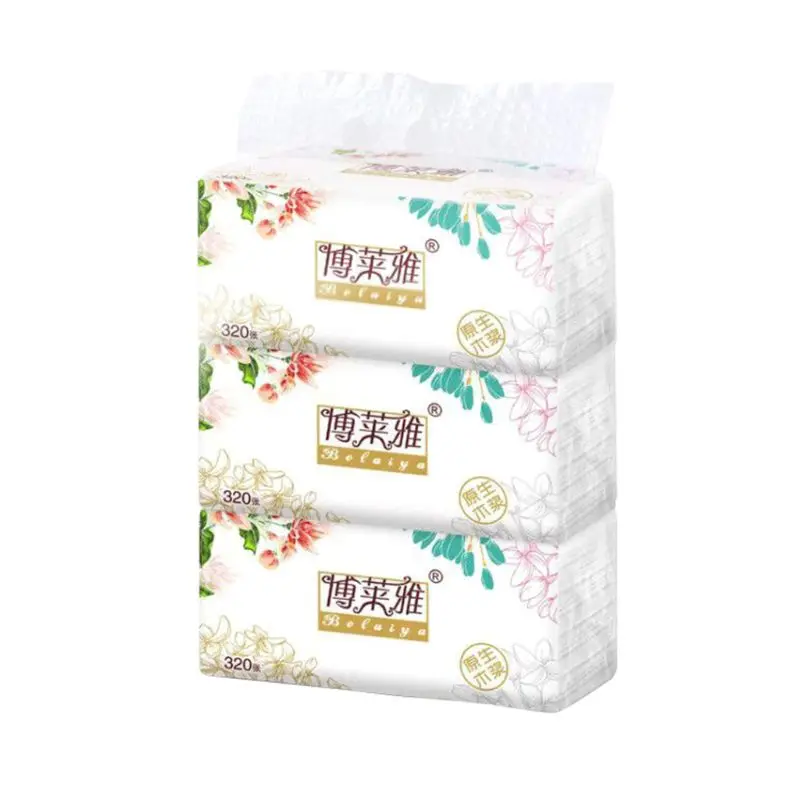 

Y1UF 3-Ply for Facial Tissue, Soft for Facial Paper, 320 Tissues per Pack, Household