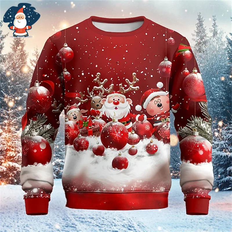 

Happy Christmas Sweatshirts Mens Ugly Christmas Sweater Funny Fashion New In Sweaters Women Ugly Sweaters Christmas Jumpers Men