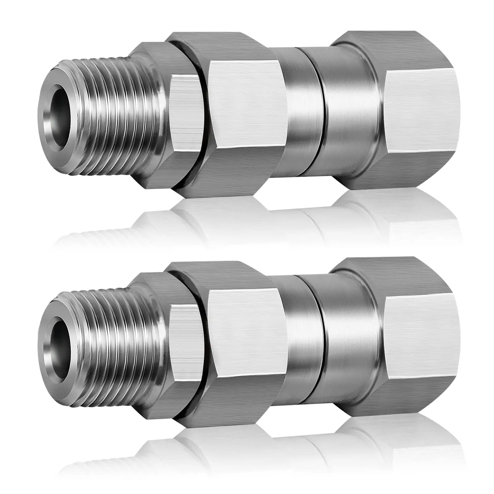 10PCS/2PCS Pressure Washer Swivel Fitting Anti Twist 3/8 NPT Male to Female  Connector Joint For Pressure Washer Gun Hose