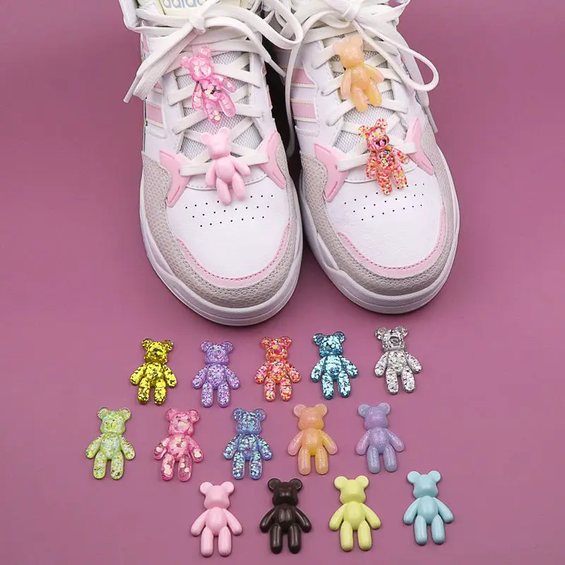 

Shoe Buckle Decoration Sneakers Cartoon Bears Personality Shoelace Buckle Cute Accessories Detachable Charms