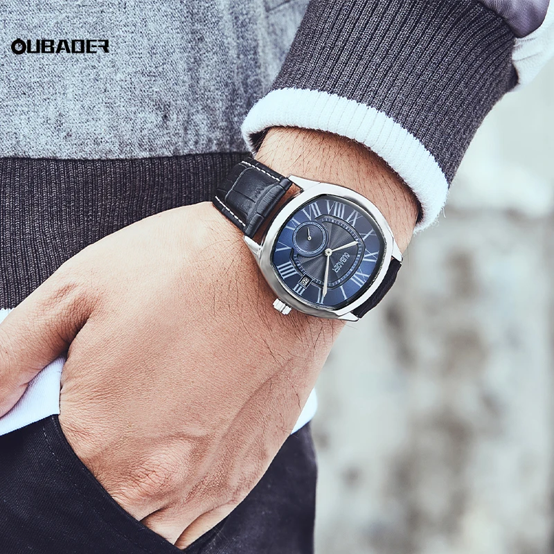 OUBAOER 2024 New Leisure Quartz Men's Watch Waterproof High Sense Simple Temperament All Fashion Exquisite Small Niche For Men