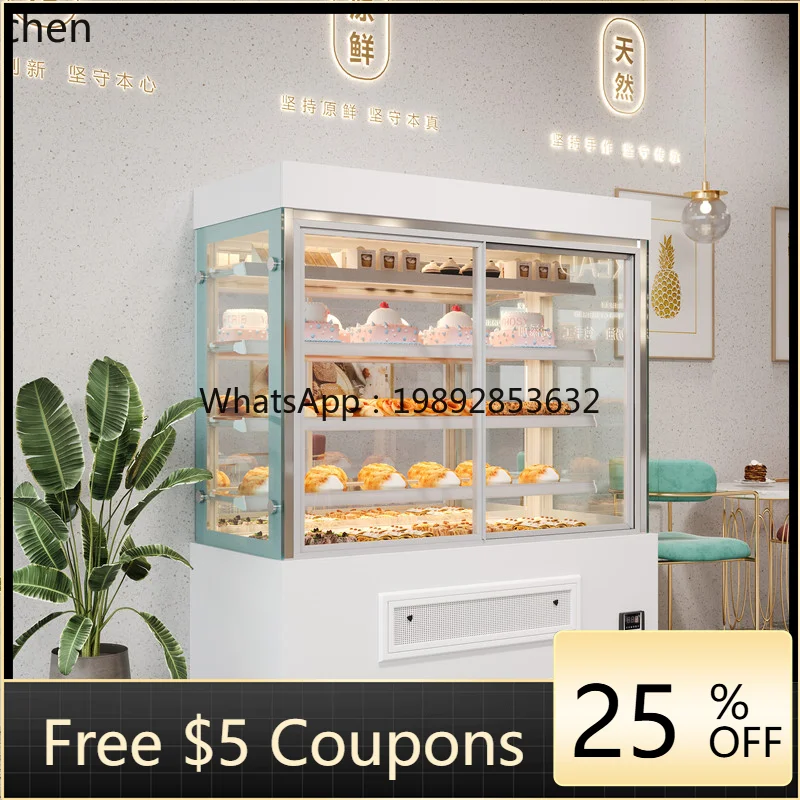

cake cabinet commercial air-cooled front door dessert self-service West Point fruit preservation refrigerated display cabinet