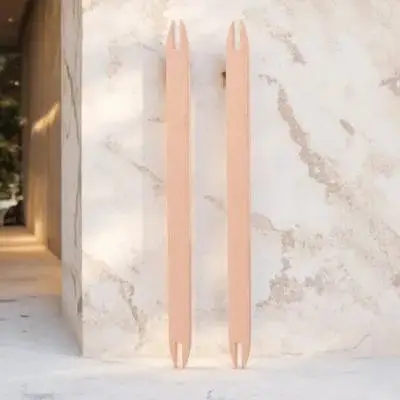 

Wooden Weaving Shuttle Set 2 Pcs DIY Knitting Tools Handmade Craft Weaving Sticks Sewing Accessories