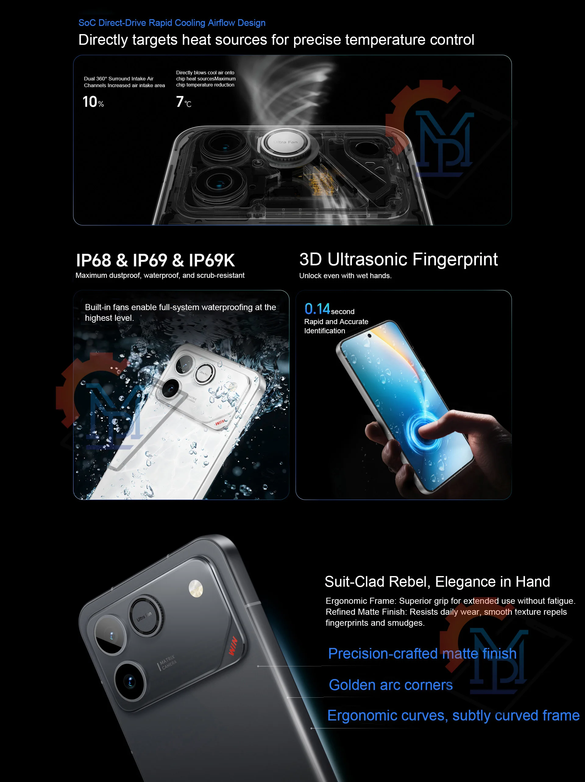 New Original HONOR WIN RT 5G Mobile Phone 6.83" AMOLED 185Hz Display Snapdragon 8 Elite Battery 10000mAh 100W Wired Smartphone
