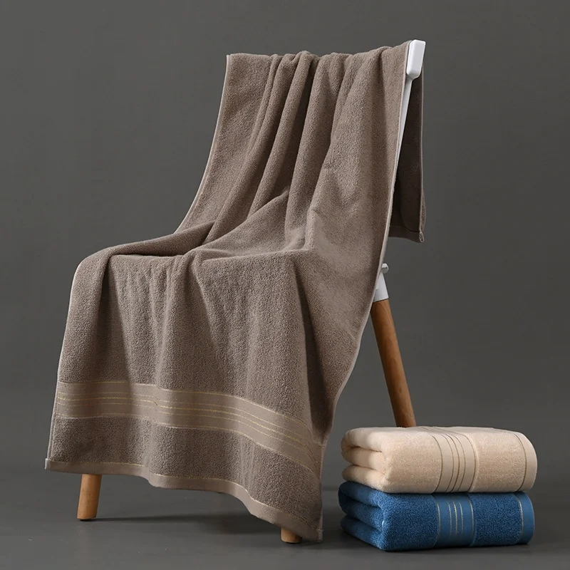 

Pure Cotton Bath Towel 70*140cm Soft Absorbent Non-Pilling for Quick Drying Home Hotel Beach