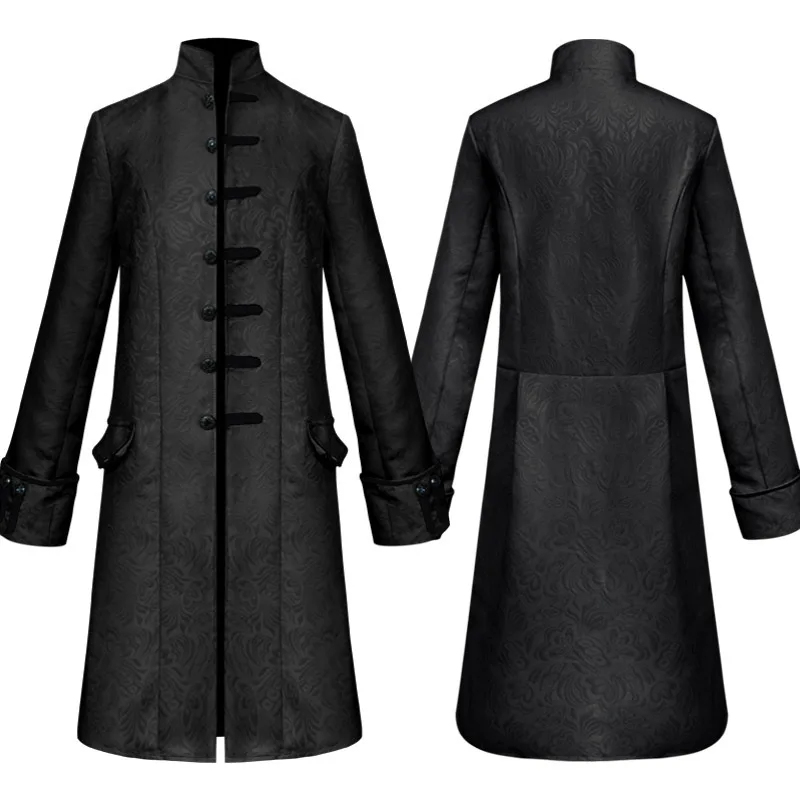 Neue männer Faion St Punk Retro orm Mantel Reine Farbe Stehkragen Halloween Cosplay Kostüm Herbst Saison Damen Kleidung