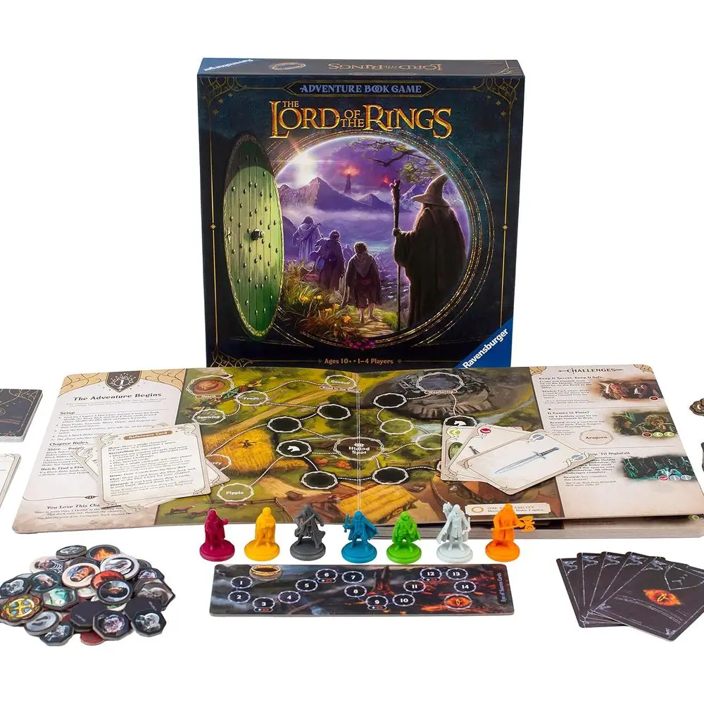 

Lord o The Rings Adventure Book Game | Immersive Cooperative Gameplay | Innovative Chapter Book ormat | Unique Corruption Track