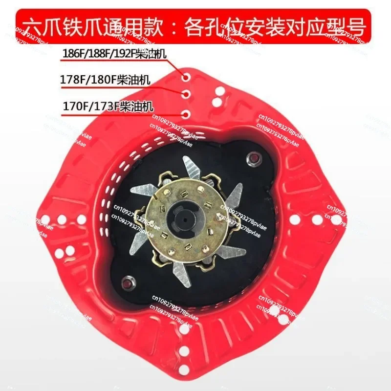 Hand-cranked Tiller Accessories170F178F186F No-pull Starter Diesel Engine Easy To Start No-pull Air-cooled Diesel Engine