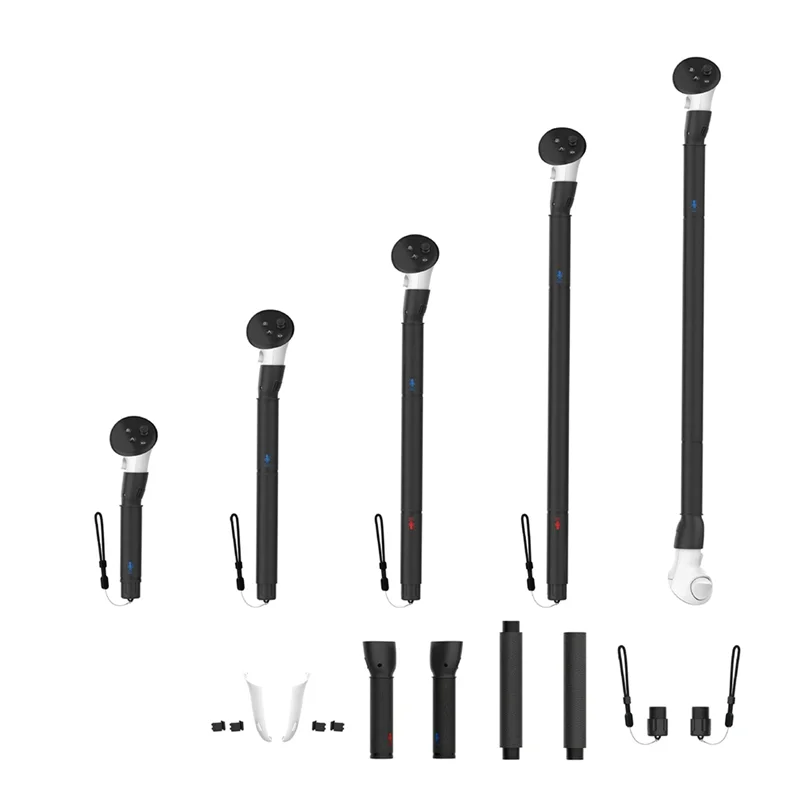 ABGN 5 In 1 VR Controller Adapter สําหรับ Meta Quest 3 Handle Grips Extensions แขนยาวสําหรับ Quest 3 VR อุปกรณ์กอล์ฟ