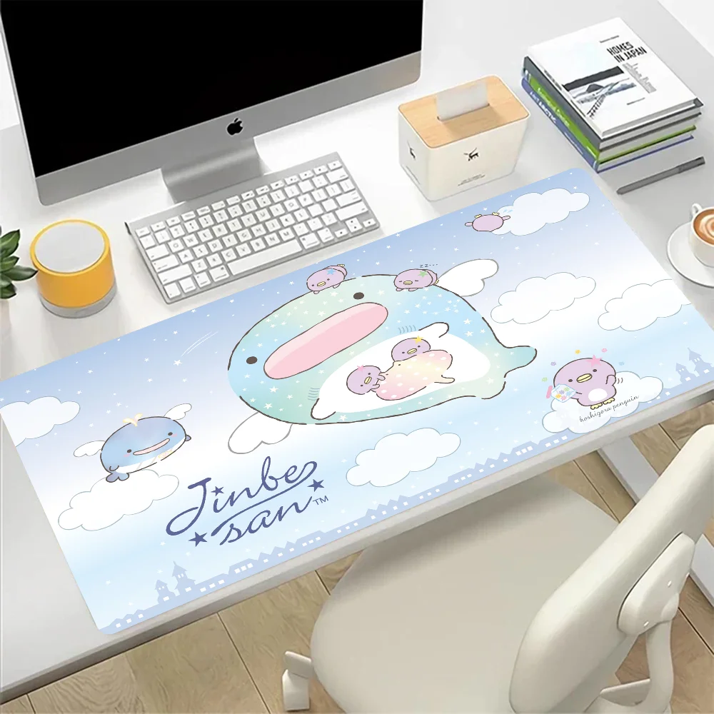 Japanese Cute Jinbesan Large Mouse Pad Gaming Mousepad PC Gamer Computer Office Mouse Mat Keyboard Mat Desk Pad Laptop Mausepad