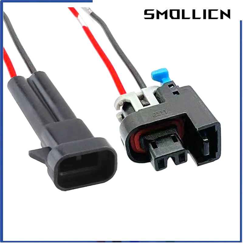 

1/5/10/20 Sets 2 Pin 15326181 15411633 Fuel Lnjector Plug Methanol Modified Plug Wiring Harness Connector For Wuling Sail Kaiyue