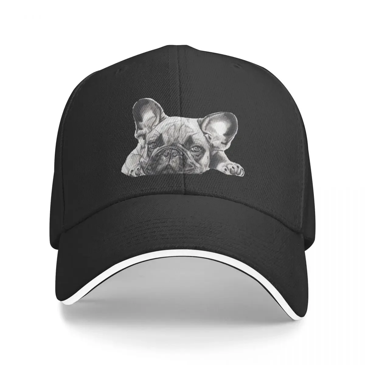 CHOP French Bulldog Frenchie Dog Multicolor Hat Peaked Women's Cap Personalized Visor Cycling Hats
