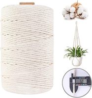 1-6mm DIY Macrame Cord Cotton Rope 100m Twine String Cotton Cord Crafts Wall Hanging Handwork Home Bohemia Wedding Decor