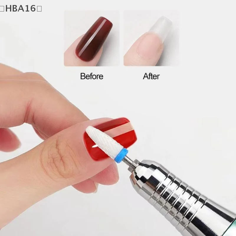 ómHBA16 Parque Elektrische DC Nagelboor Pen Handvat Bestand Polish Grind Machine Manicure Pedicure Tool Voor Nagels Boormachine Accessoires