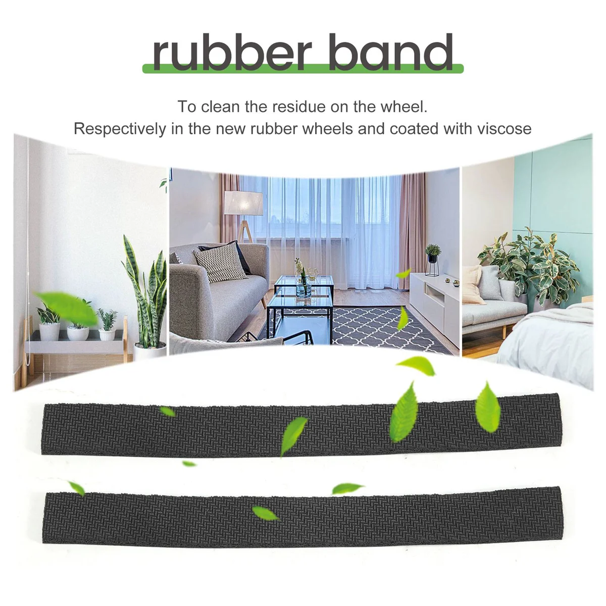 Sostituzione della pelle fetale della pelle della gomma della ruota 4pcs per iRobot braava 320 380 381 380T 390 390T Mint 4200 4205 5200 5200C