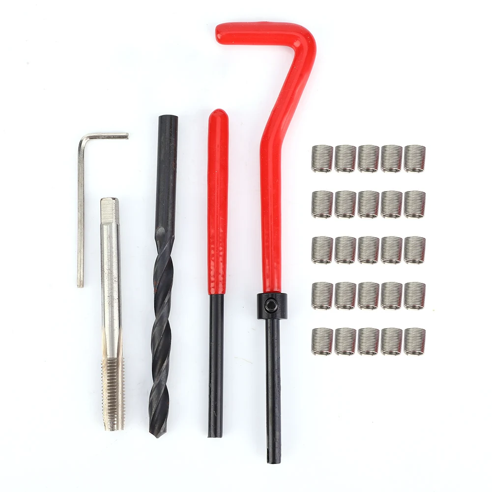 Thread Repair Kit Stainless Steel Twisted Drill Wrench Threaded Insert Tap Insertion tool M6x1 Tap Threaded Insert Wrench