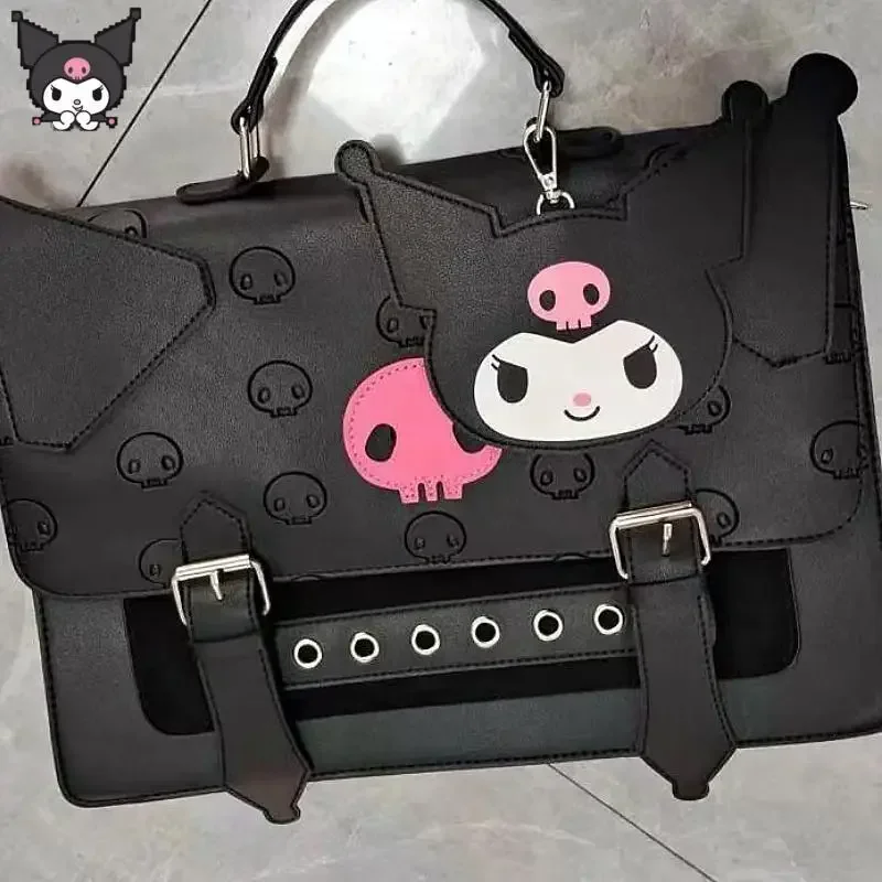 Sanrio New Kuromi Academy Style Large Capacity Crossbody Bag Y2k Jk Backpack Women Japanese Style Shoulder Bags Trend Handbag