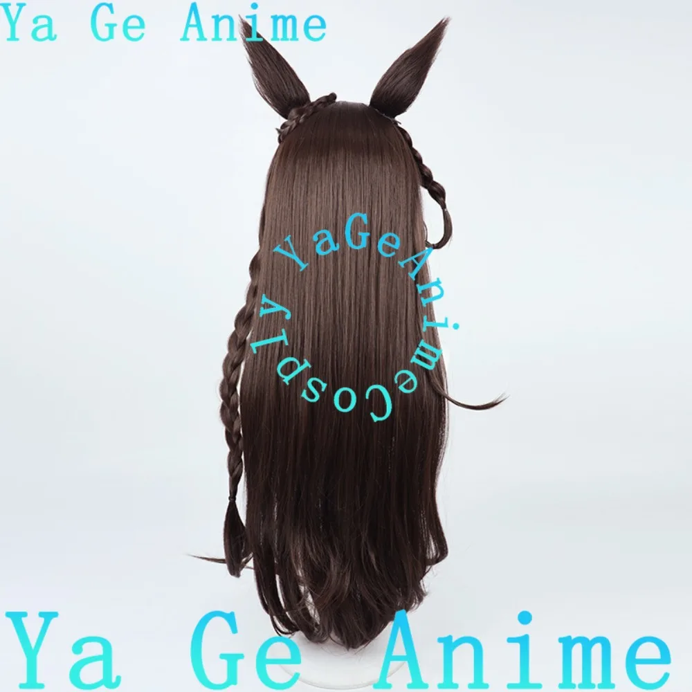 أوما موسومي بريتي ديربي دايتشي روبي شعر مستعار تأثيري مع آذان وذيل أنيمي لعبة هالوين عرض الواقع شعر مستعار