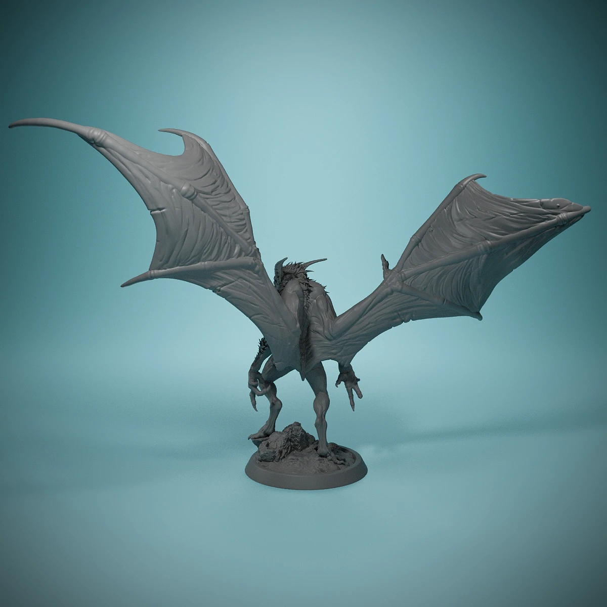 Voador Vampiro Stand D & D Miniatura Tabletop, Miniaturas de Resina, Perfeito para Jogos de Mesa e Role Playing Miniatura Pintada à Mão Miniatura