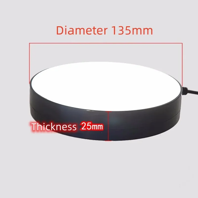 135mm Microscope LED Bottom Round Light Lamp Source Shadowless Backlight Illuminator Industrial Inspection 100V-240V - Image 4