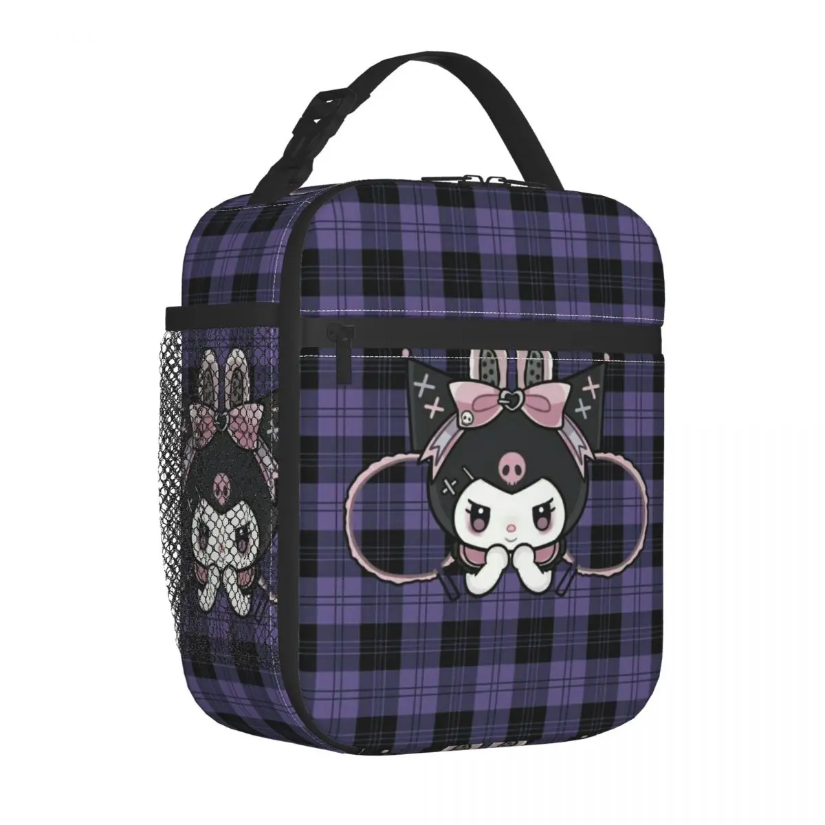 Kuromi Hello Kitty Insulated Lunch Bag Large Meal Container Thermal Bag Tote Lunch Box Beach Outdoor Girl Boy