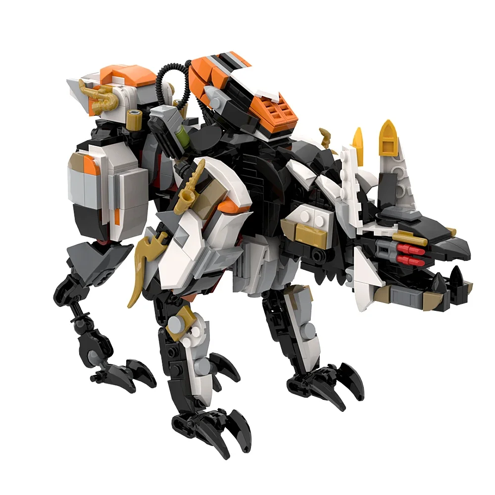 

MOC Horizon Scorcher Mechanical Beast Building Blocks Model Forbidden West Game Mecha Monster Bricks Assemble Toy Childrens Gift