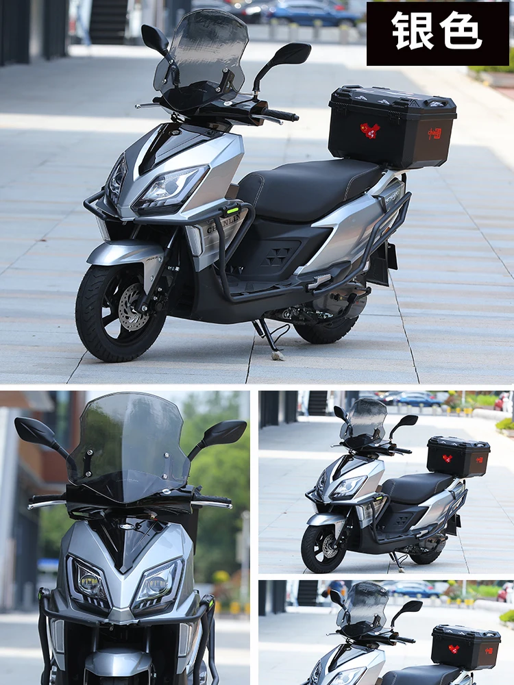 Scooter motorcycles are fuel-efficient, and male and female vehicles can be licensed