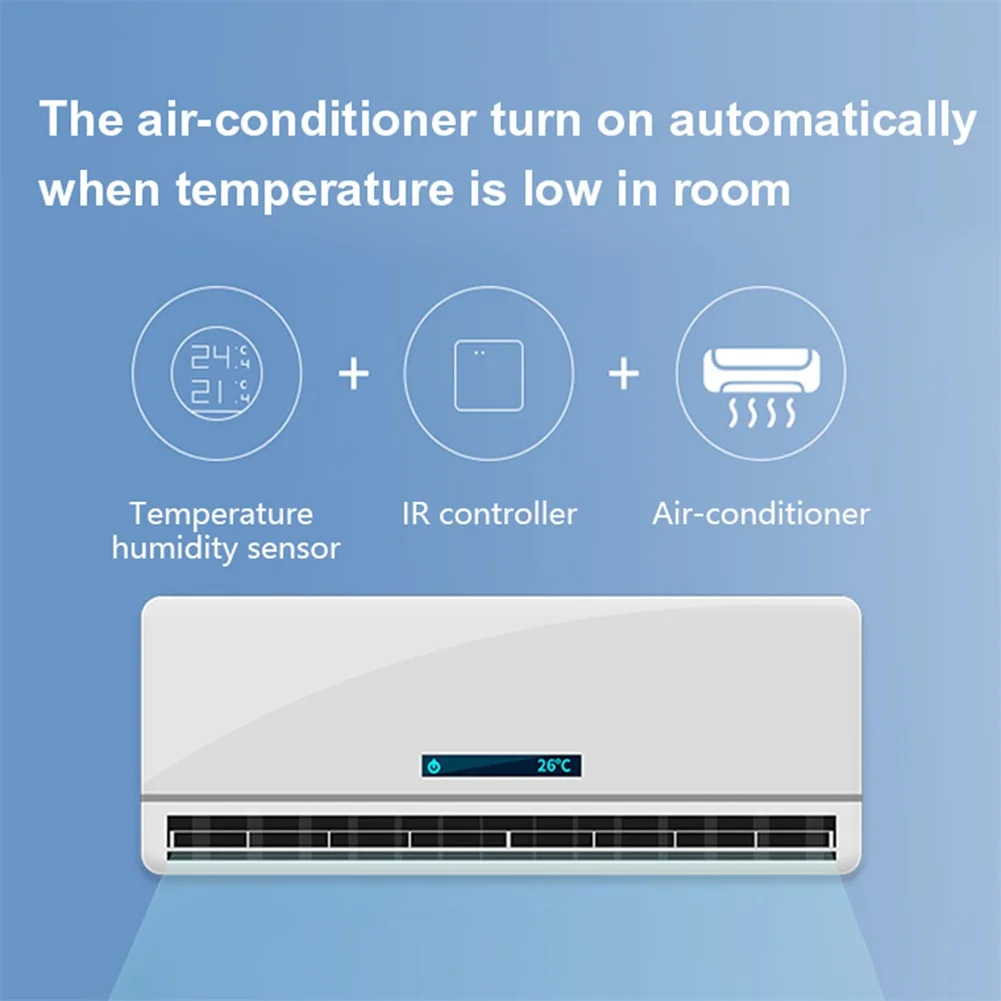 Indoor Climate Temperature Humidity Sensor Real-time Monitoring Smart Home Integration Wifi Temperature Humidity Sensor Smart