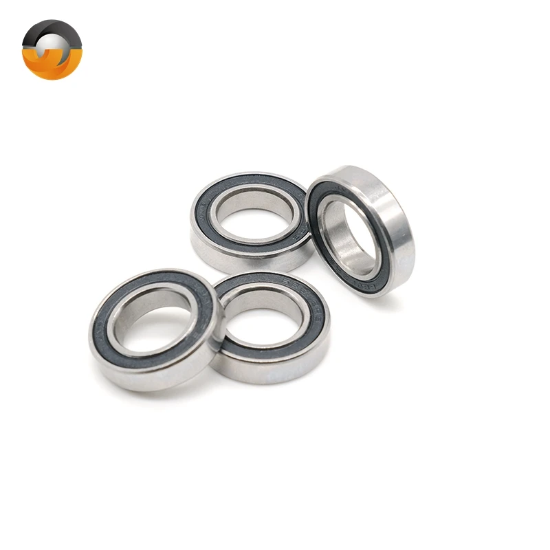 10Pcs S6801-2RS S6801RS 12x21x5mm ABEC-7 Double Rubber Cover Stainless Steel Thin Deep Groove Ball bearing