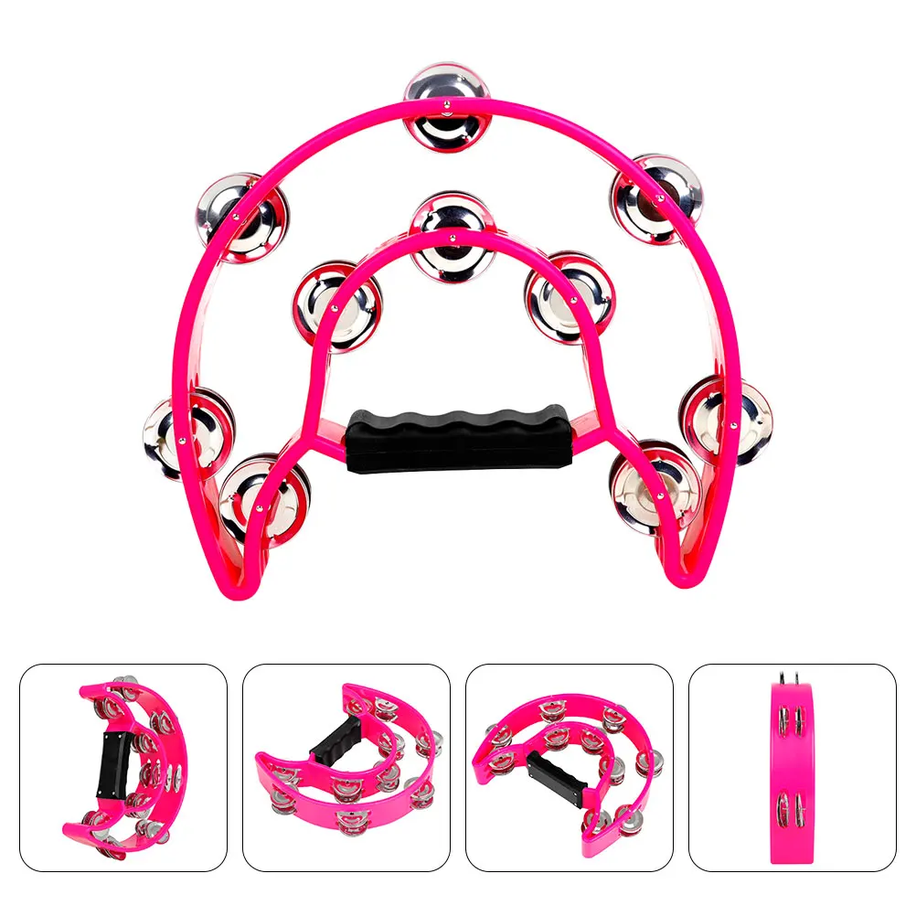 Pandereta H Bell Row H, pandereta portátil, juguetes para bebés, Rosy H, instrumento Musical de fiesta para niños, ABS resistente